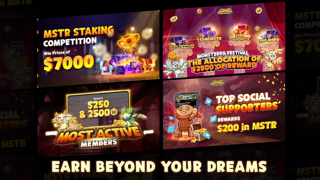 Monsterra: Crypto & NFT Game [MOD: безлимитные ресурсы и редкие монстры] (Бесплатно / APK) — скриншот 2