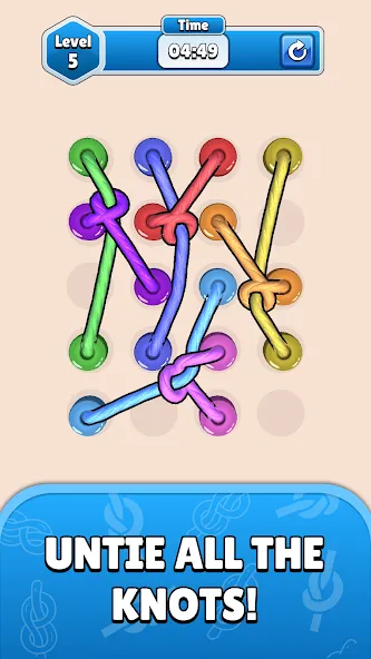 Twisted Tangle [MOD: без рекламы и много подсказок] — Скачать бесплатно (APK) — скриншот 1