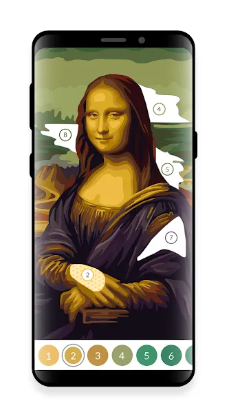 Взломанная April - Oil Painting by Number [MOD: безлимитные подсказки и краски] на Андроид — скриншот 5