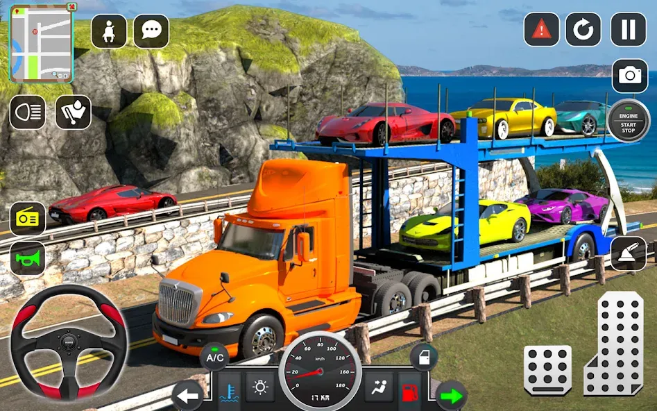 Trailer Truck Car Transport 3D [MOD: безлимитные деньги и всё открыто] — Скачать бесплатно (APK) — скриншот 4