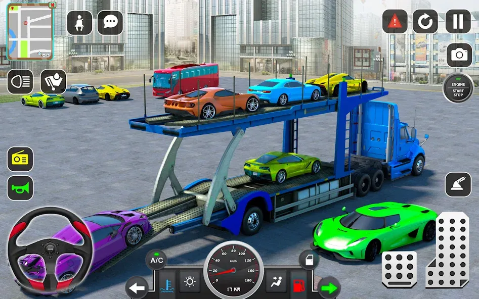 Trailer Truck Car Transport 3D [MOD: безлимитные деньги и всё открыто] — Скачать бесплатно (APK) — скриншот 5