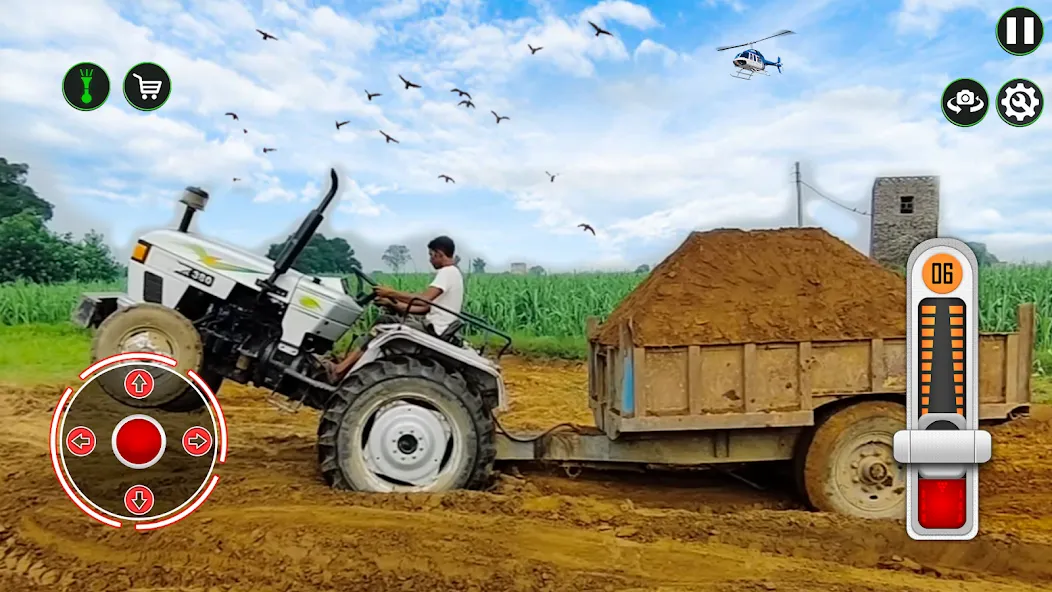 Tractor Simulator Farm Games [MOD: безлимитные деньги и топливо] на Андроид — скриншот 1