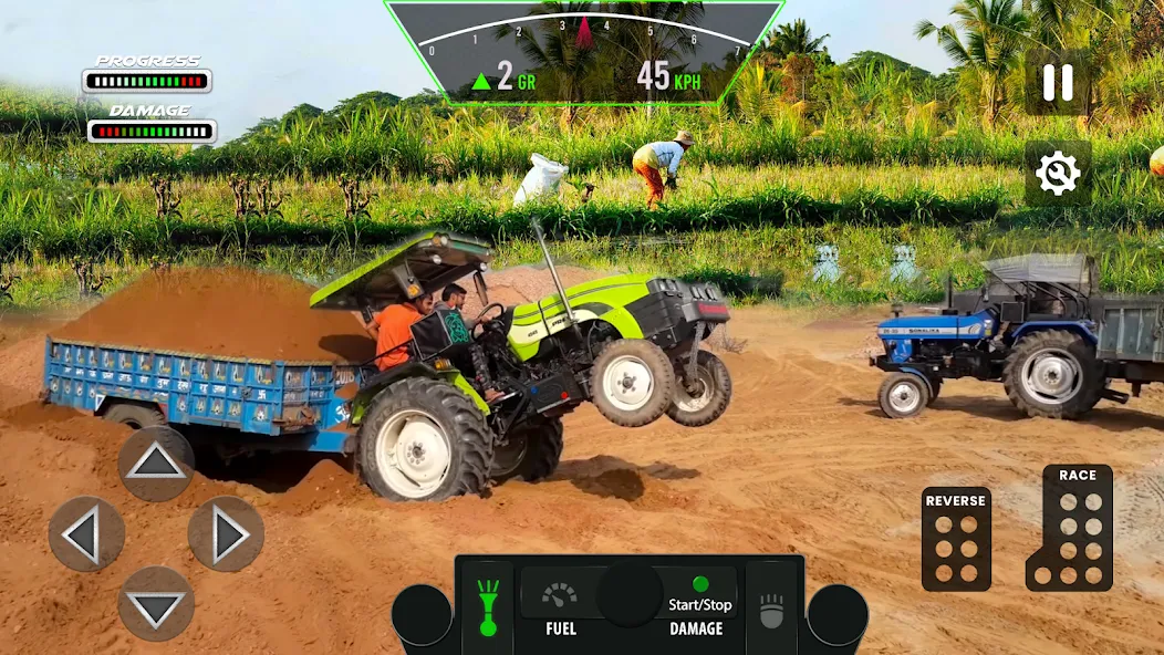 Tractor Simulator Farm Games [MOD: безлимитные деньги и топливо] на Андроид — скриншот 2