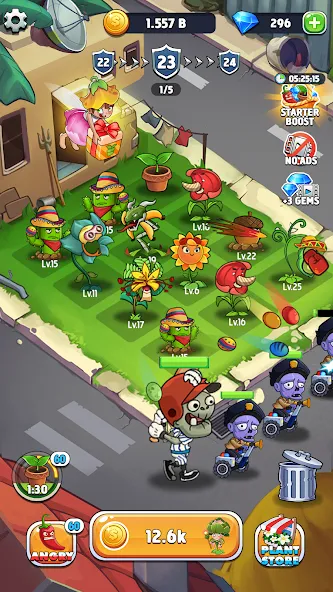 Взломанная Merge Plants – Monster Defense [MOD: безлимитные монеты и усиленные растения] на Андроид — скриншот 5