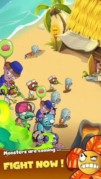 Скачать Zombie Defense - Plants War [MOD: безлимитные деньги и мощные растения] — скриншот 4