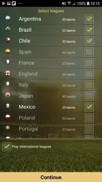 Взломанная Cyberfoot [MOD: безлимитные деньги и все команды открыты] на Андроид — скриншот 1