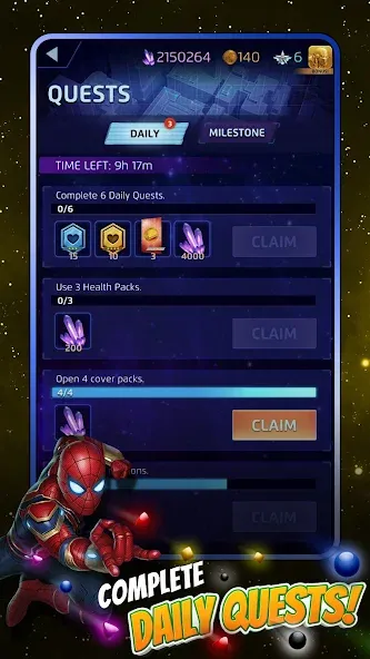 MARVEL Puzzle Quest: Hero RPG [MOD: безлимитные ресурсы и герои] — Скачать бесплатно (APK) — скриншот 5