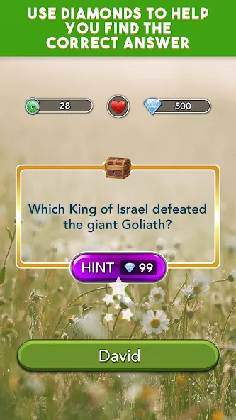 Взломанная Daily Bible Trivia Bible Games [MOD: открыты все викторины и подсказки] на Андроид — скриншот 4