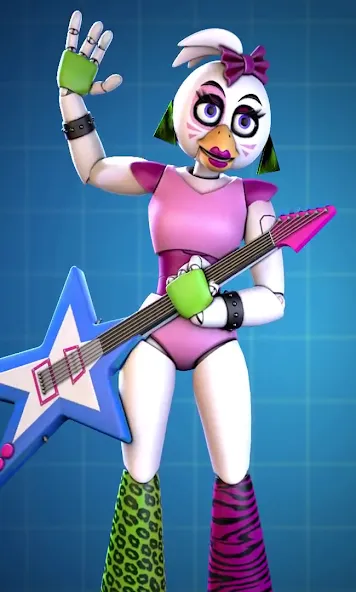 Скачать Glamrock Chica Workshop Glitch [MOD: глитч в мастерской чики] на телефон — скриншот 1
