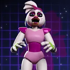 Скачать Glamrock Chica Workshop Glitch [MOD: глитч в мастерской чики] на телефон