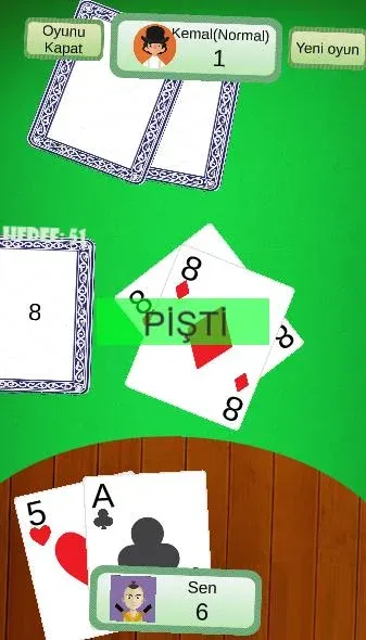Скачать взлом Klasik Pişti İnternetsiz [MOD: без рекламы и без интернета] — скриншот 3