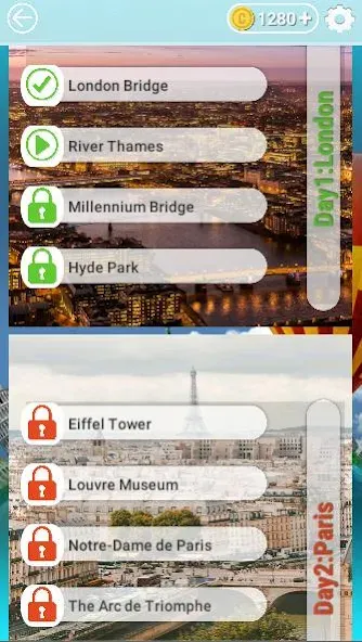 Скачать Word Travel: Wonders Trip Game [MOD: безлимитные подсказки и монеты] на телефон — скриншот 5