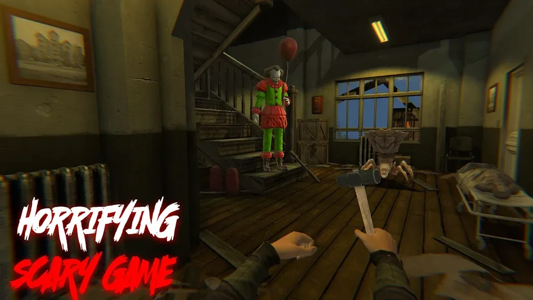 Horror Clown - Scary Ghost [MOD: страшные приключения без ограничений] (Бесплатно / APK) — скриншот 3