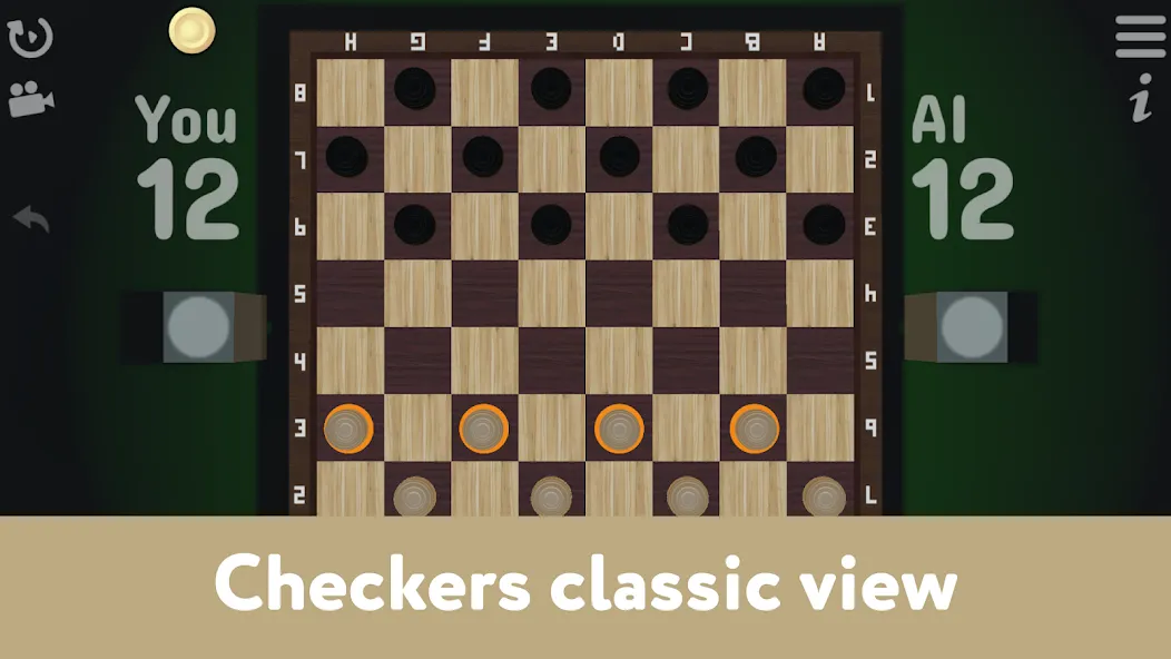 Скачать взлом Checkers for two - Draughts [MOD: игра вдвоём без рекламы] — скриншот 1