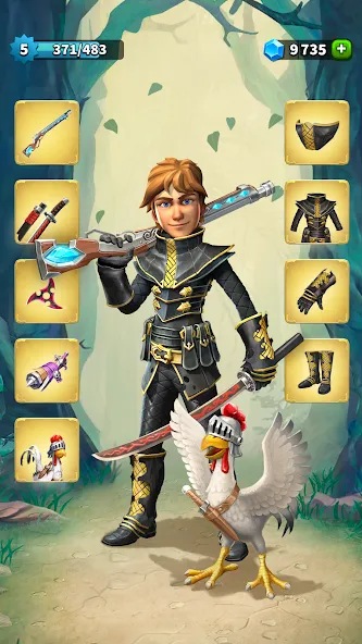 Скачать взлом Heroics Epic Legend of Archero [MOD: безлимитные деньги и энергии] — скриншот 1