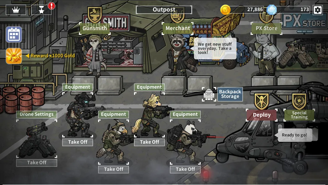 Bad 2 Bad: Extinction [MOD: безлимитные деньги и оружие] (Бесплатно / APK) — скриншот 1