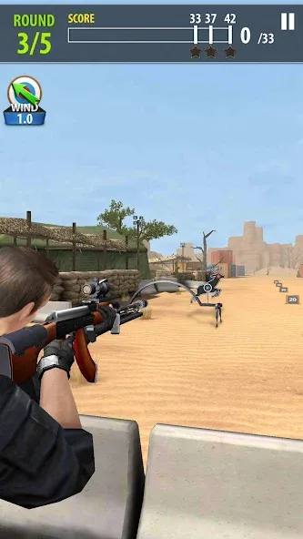 Взломанная Shooting Battle [MOD: безлимитные патроны и здоровье] на Андроид — скриншот 3