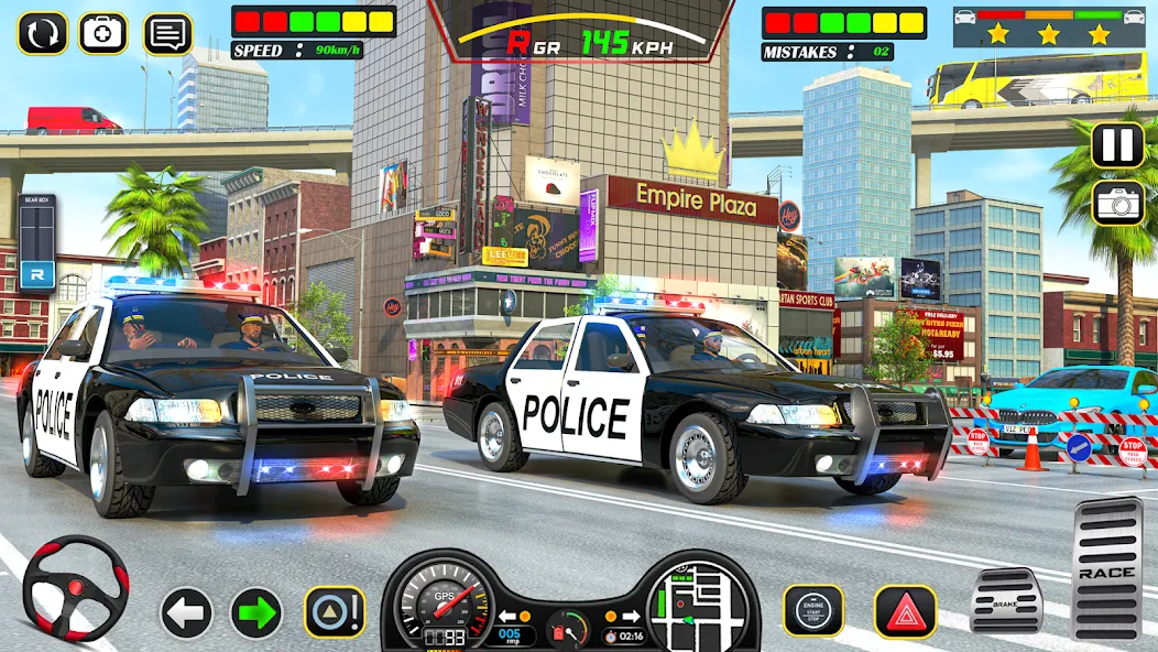 Police Car Chase Car Games [MOD: безлимитные деньги и все машины открыты] (Бесплатно / APK) — скриншот 3