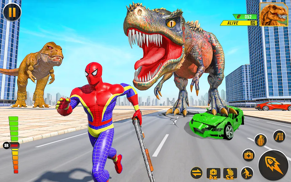 Скачать взлом Real Dino Hunter 3D Gun Games [MOD: безлимитные патроны и оружие] — скриншот 5