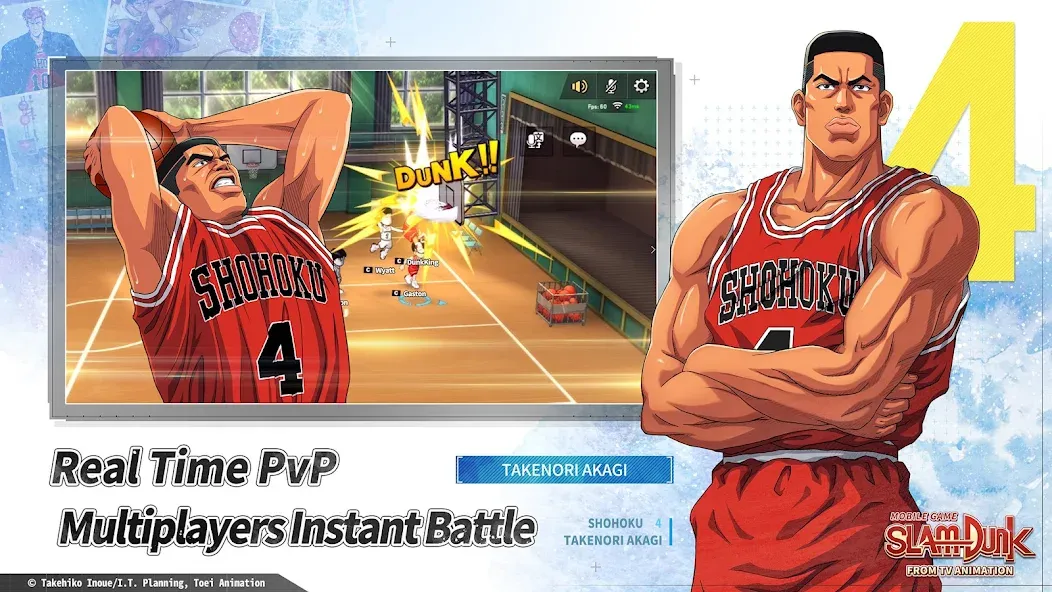 SLAM DUNK from TV Animation [MOD: безлимитные деньги и усиленные игроки] — Скачать бесплатно (APK) — скриншот 3