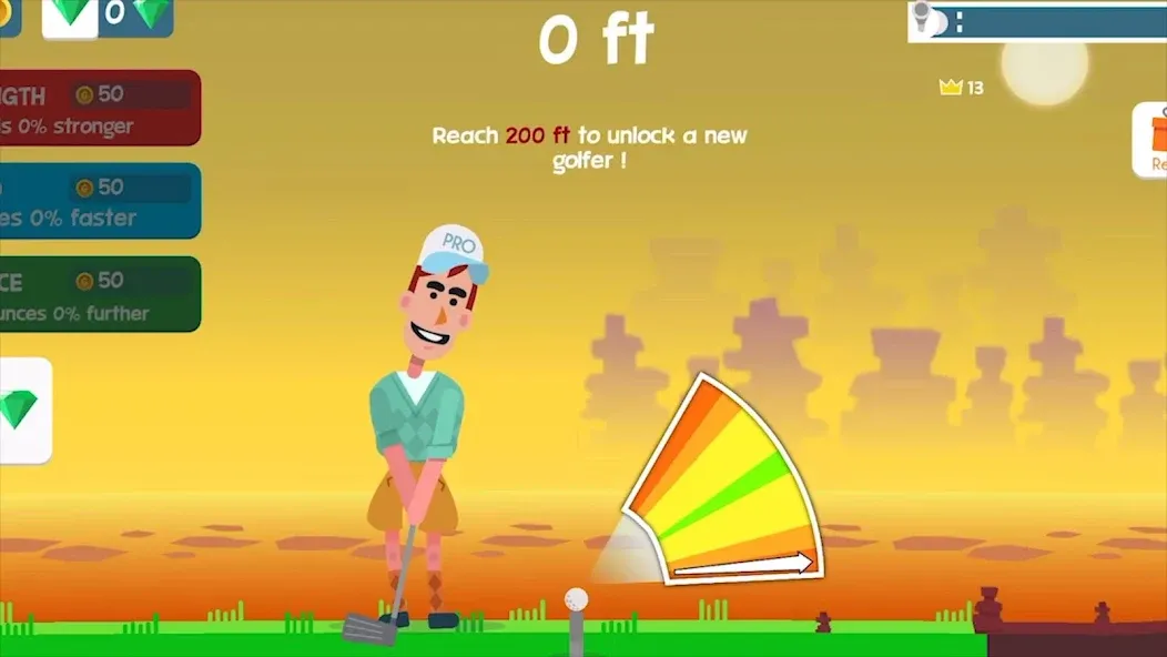 Golf Orbit: Oneshot Golf Games [MOD: безлимитные деньги и открыты все уровни] на Андроид — скриншот 1