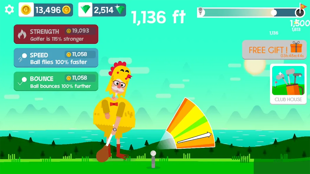 Golf Orbit: Oneshot Golf Games [MOD: безлимитные деньги и открыты все уровни] на Андроид — скриншот 4