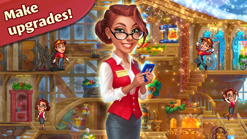 Grand Hotel Mania: Hotel games [MOD: безлимитные деньги и все отели открыты] последняя версия — скриншот 1