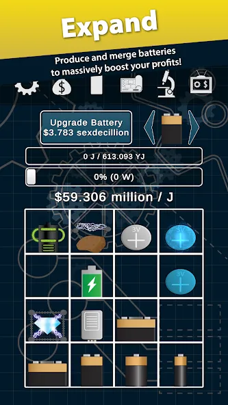 Взломанная Idle Power [MOD: много энергии и быстрый прогресс] на Андроид — скриншот 4