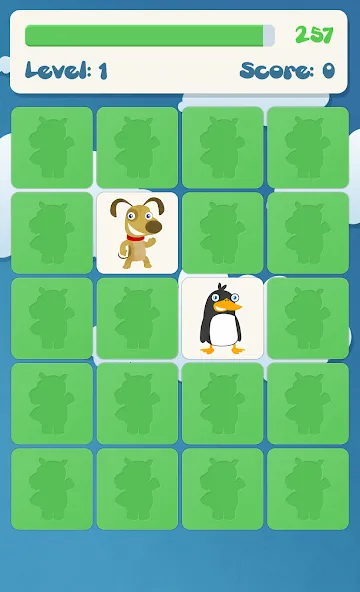 Animals memory game for kids [MOD: все животные и уровни открыты] на Андроид — скриншот 4
