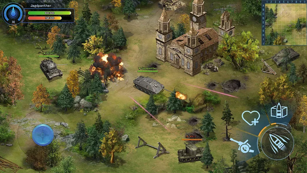 Скачать взлом Ace Tank [MOD: безлимитные деньги и мощные танки] — скриншот 4