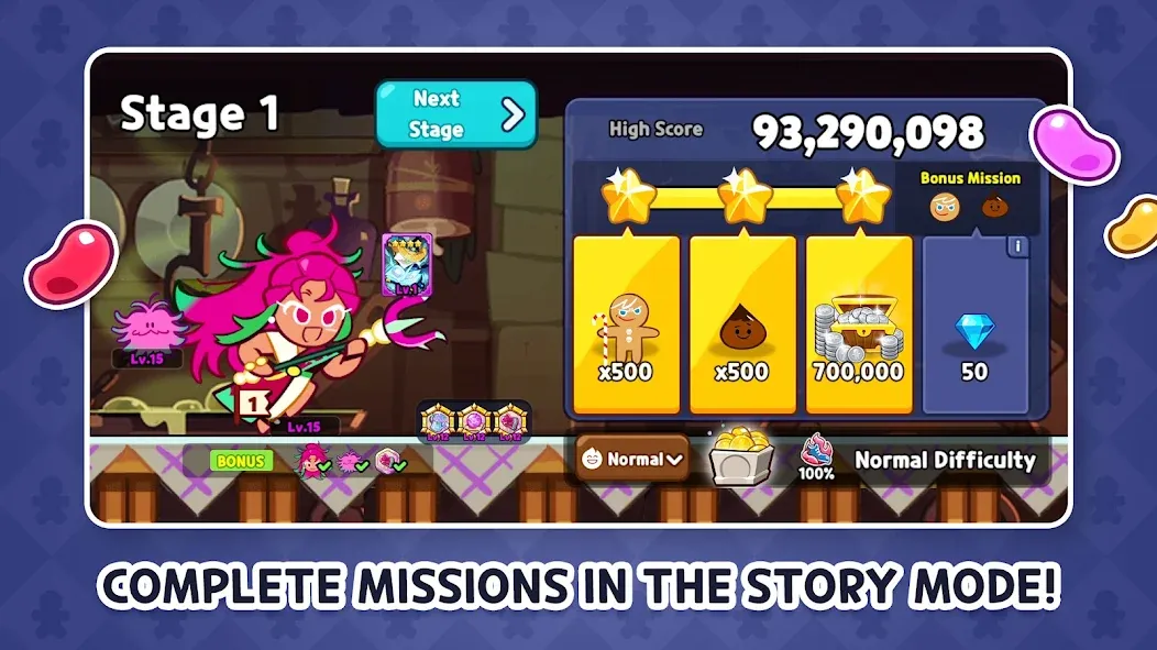 CookieRun: OvenBreak [MOD: безлимитные кристаллы и энергия] (Бесплатно / APK) — скриншот 3