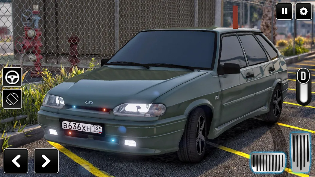 2114 Car Driving: Lada sedan [MOD: безлимитные деньги и топливо] на Андроид — скриншот 1