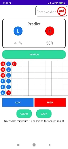 Взломанная Sicbo Predict Tool [MOD: точные прогнозы и анализ бросков] на Андроид — скриншот 1