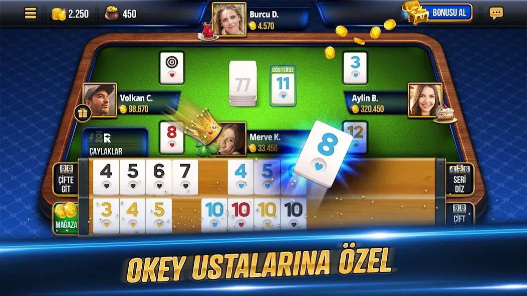 Tekel Okey [MOD: безлимитные монеты и подсказки] — Скачать бесплатно (APK) — скриншот 1