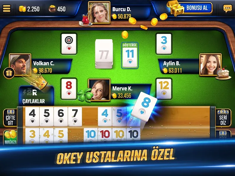 Tekel Okey [MOD: безлимитные монеты и подсказки] — Скачать бесплатно (APK) — скриншот 5