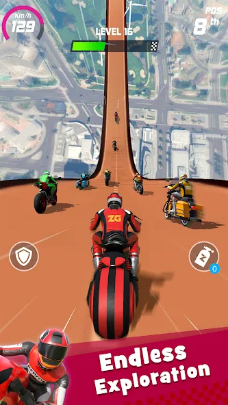 Взломанная Bike Race: Racing Game [MOD: безлимитные деньги и открыты все уровни] на Андроид — скриншот 2
