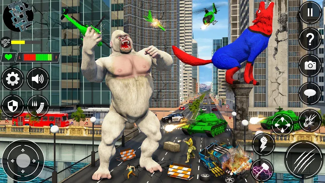 Giant Gorilla Bigfoot Monster [MOD: безлимитные деньги и усиленная атака] последняя версия — скриншот 4