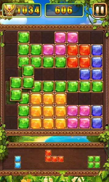 Puzzle Block Jewels [MOD: без рекламы и бесконечные подсказки] на Андроид — скриншот 2