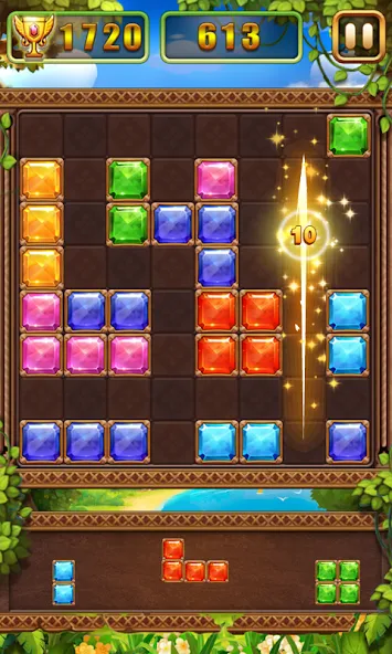 Puzzle Block Jewels [MOD: без рекламы и бесконечные подсказки] на Андроид — скриншот 4