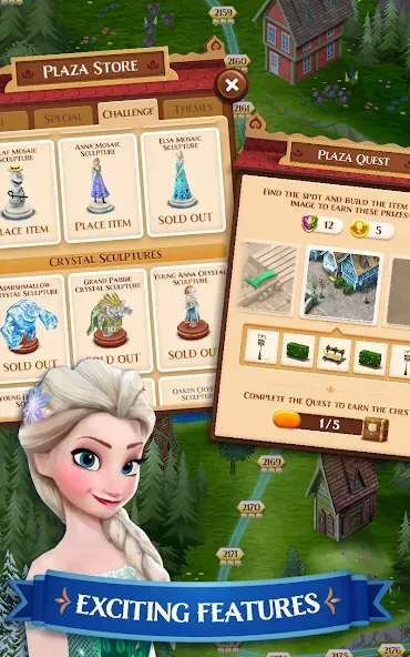 Disney Frozen Free Fall Games [MOD: безлимитные жизни и кристаллы] — Скачать бесплатно (APK) — скриншот 2