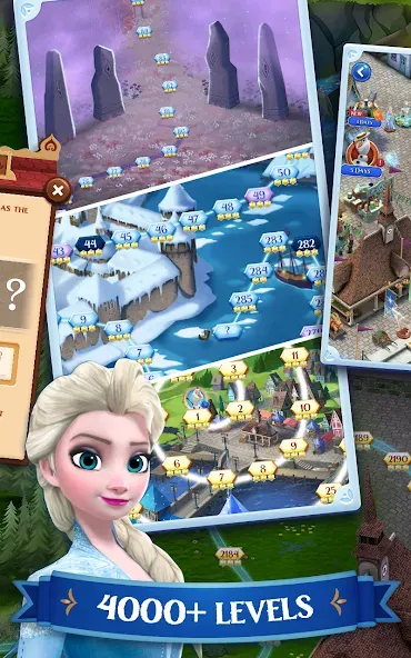 Disney Frozen Free Fall Games [MOD: безлимитные жизни и кристаллы] — Скачать бесплатно (APK) — скриншот 3