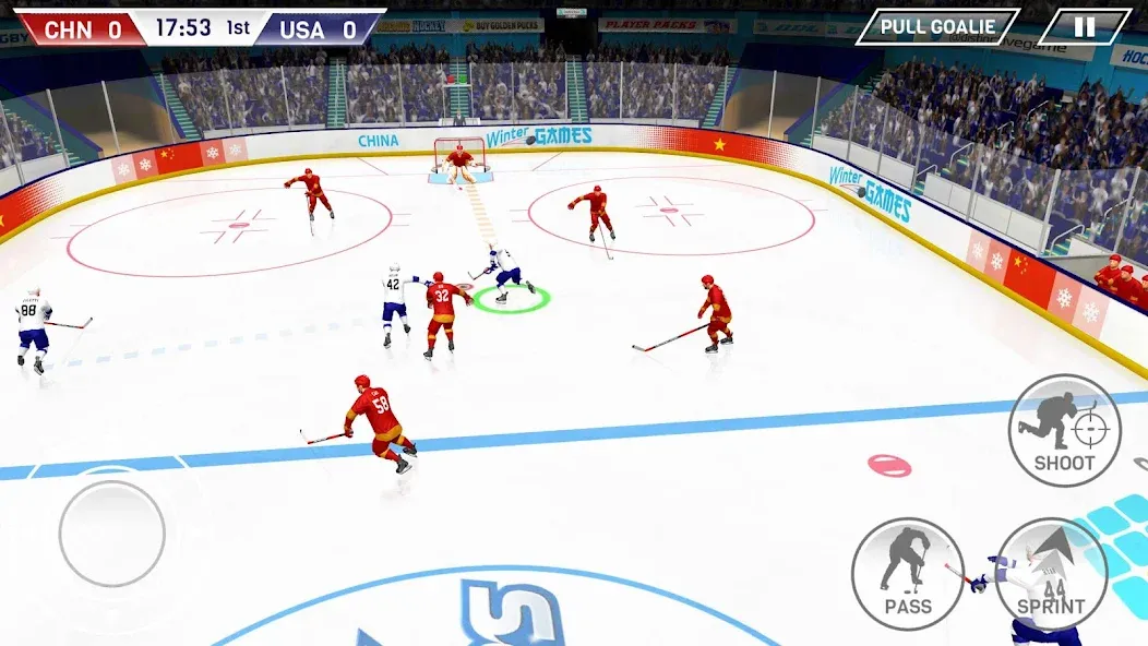 Hockey All Stars [MOD: безлимитные деньги и энергия] на Андроид — скриншот 2