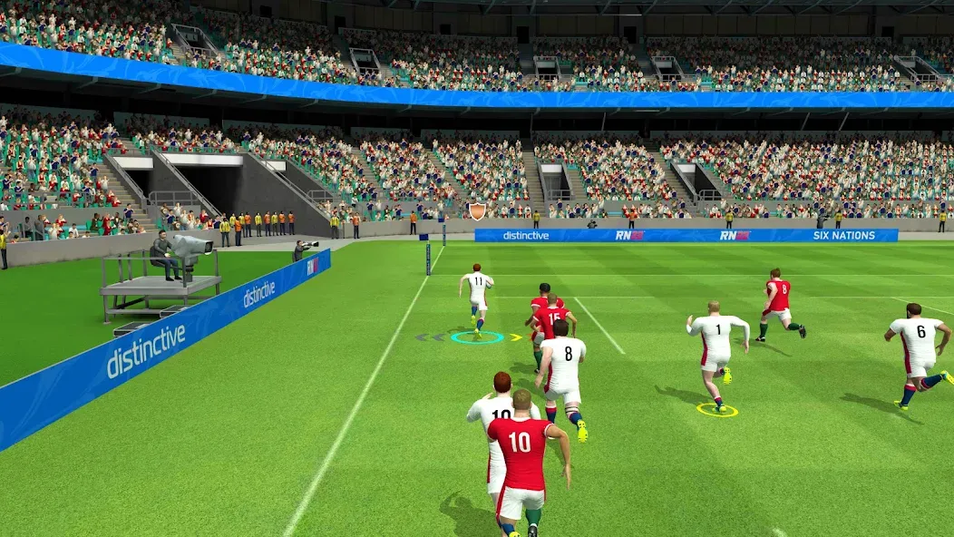 Взломанная Rugby Nations 22 [MOD: разблокированы команды и безлимитные деньги] на Андроид — скриншот 1