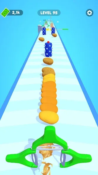 Скачать Potato Rush [MOD: безлимитные монеты и ускоренная прокачка] — скриншот 1