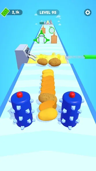 Скачать Potato Rush [MOD: безлимитные монеты и ускоренная прокачка] — скриншот 2