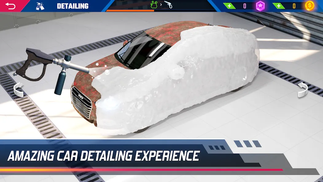 Скачать Car Detailing Simulator 2023 [MOD: безлимитные деньги и все машины] на телефон — скриншот 1