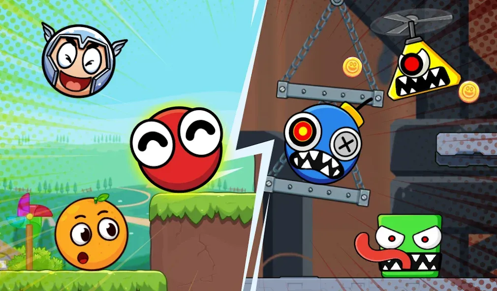Скачать взлом Bounce Ball 6: Roller Ball 6 [MOD: безлимитные жизни и открыты все уровни] — скриншот 1