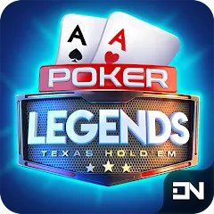 Взломанная Poker Legends - Texas Hold'em [MOD: безлимитные фишки и премиум разблокирован] на Андроид