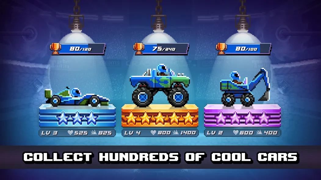 Drive Ahead! - Fun Car Battles [MOD: безлимитные деньги и все машины] (Бесплатно / APK) — скриншот 3