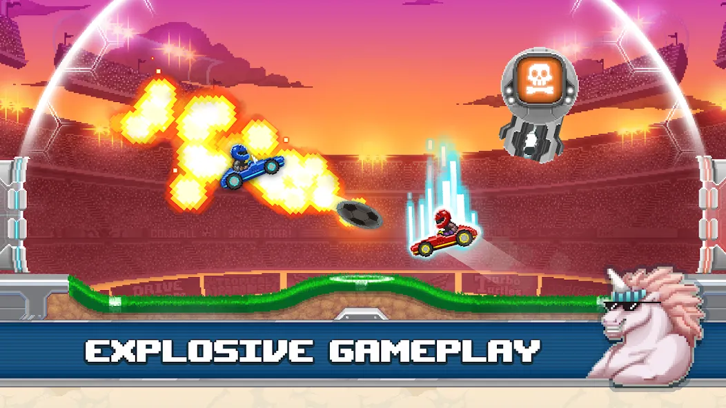 Взломанная Drive Ahead! Sports [MOD: безлимитные монеты и все машины] на Андроид — скриншот 1